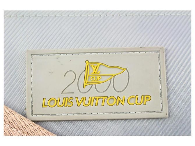 Louis Vuitton 2000 Borsa da viaggio Polochon grigia LV Americas Cup - vista 11