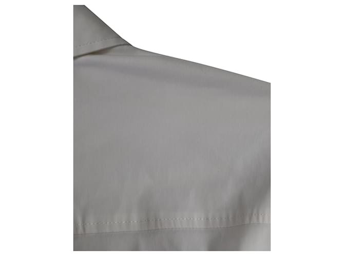 Camicia Prada a maniche lunghe in cotone bianco - vista 5