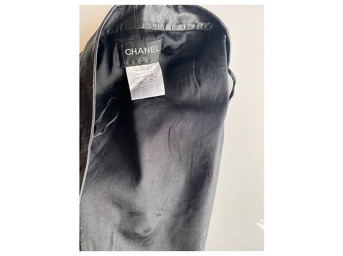 Chanel Calça de couro Preto - vista 6
