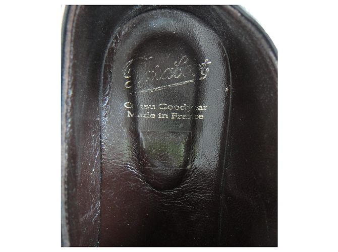 Décolleté derby Paraboot in pelle verniciata nera 37 Nero - vista 2