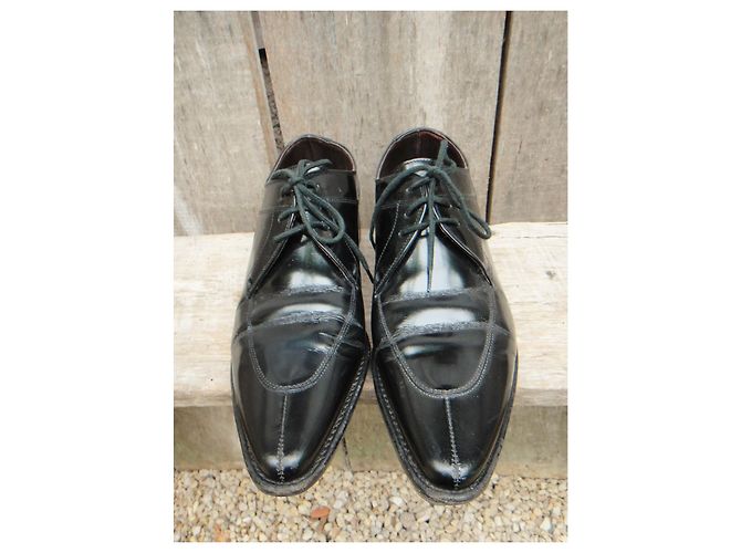 Décolleté derby Paraboot in pelle verniciata nera 37 Nero - vista 6