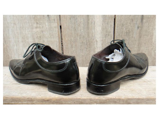 Décolleté derby Paraboot in pelle verniciata nera 37 Nero - vista 7