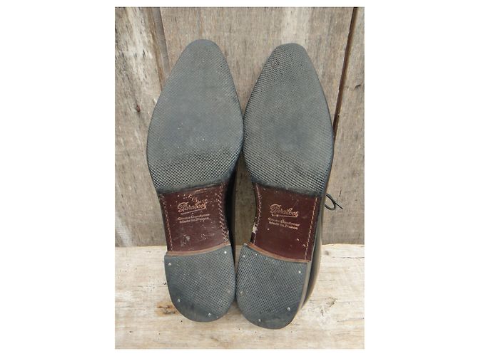 Décolleté derby Paraboot in pelle verniciata nera 37 Nero - vista 8