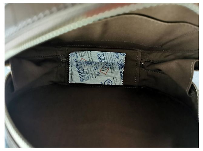 Borsa a spalla tonda Maje in pelle color talpa stampa coccodrillo Marrone Taupe - vista 13