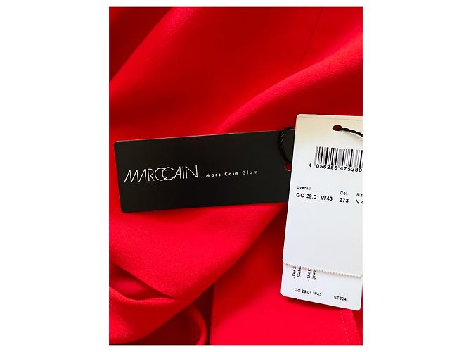 Mono Marc Cain Waterfall Back Naranja con Top Verde oliva - vista 10