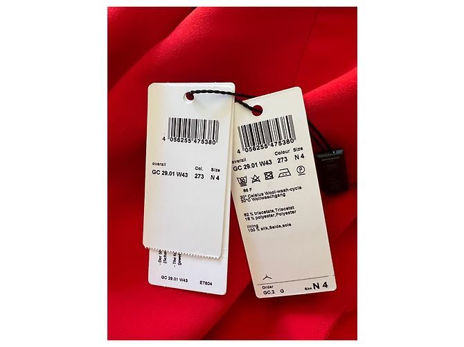 Mono Marc Cain Waterfall Back Naranja con Top Verde oliva - vista 11