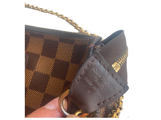 Eva Damier Louis Vuitton Marrone scuro - vista 3