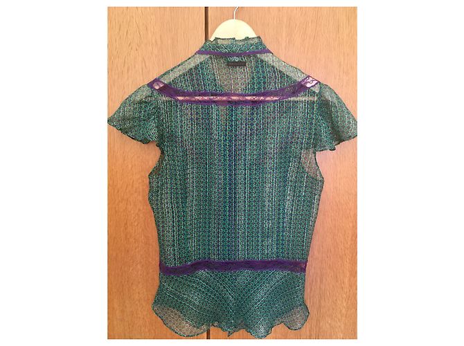 Dolce & Gabbana Geometric Pattern Gold Thread Shirt Multiple colors Golden - view 2