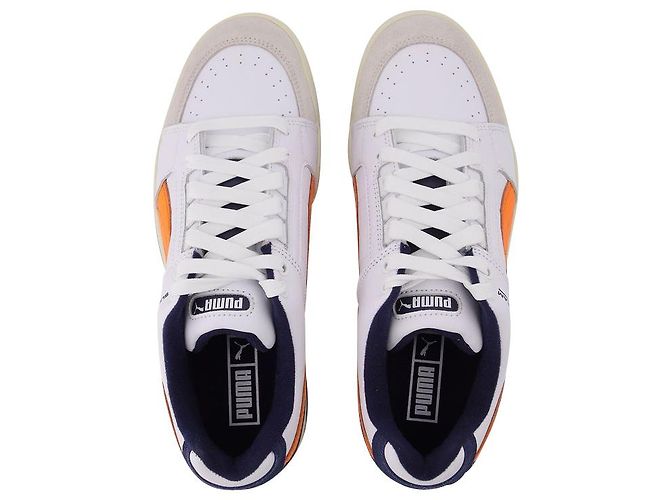 Puma Cestini Slipstream retrò in pelle bianca - vista 4