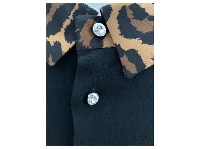 Top Miu Miu de viscosa negro - vista 4