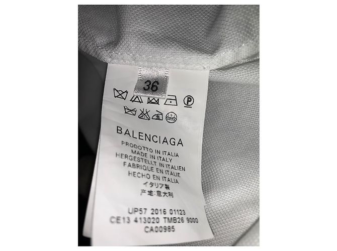 Top de algodón blanco Balenciaga - vista 7