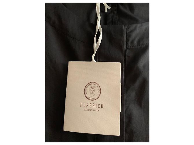 Vestido Peserico negro de algodón y elastano - vista 10