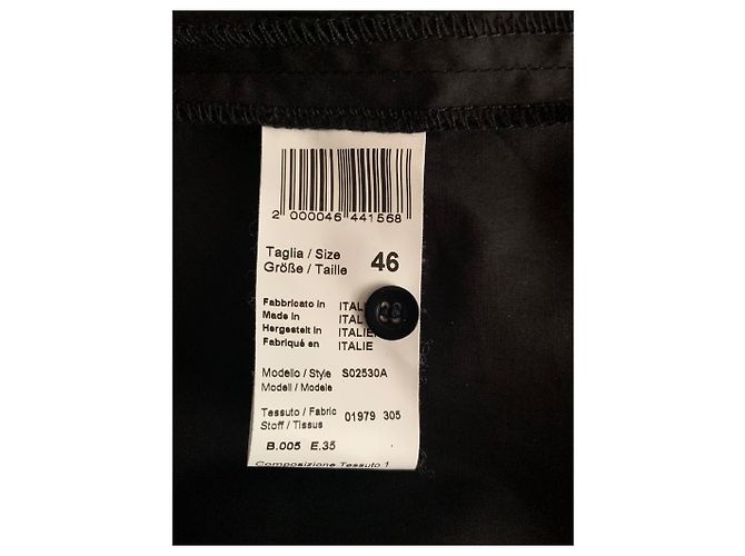 Vestido Peserico negro de algodón y elastano - vista 11