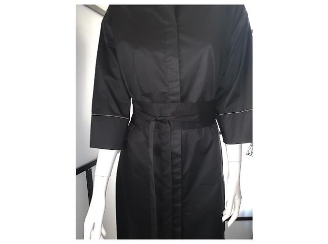 Vestido Peserico negro de algodón y elastano - vista 3