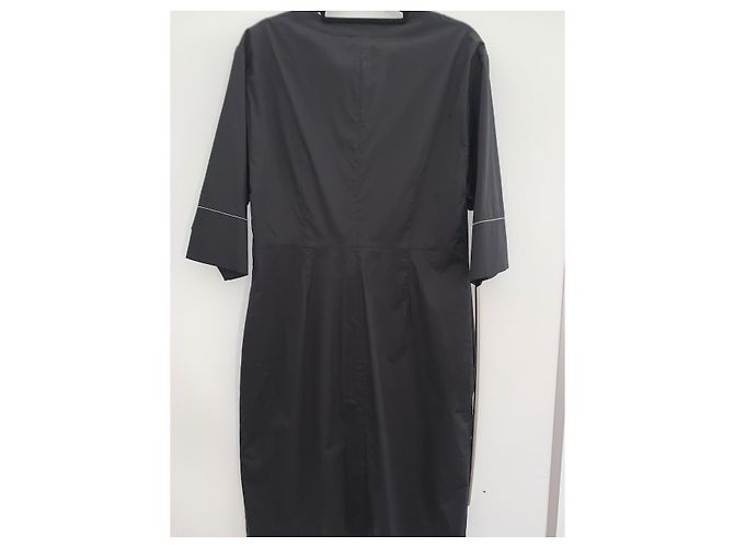 Vestido Peserico negro de algodón y elastano - vista 8