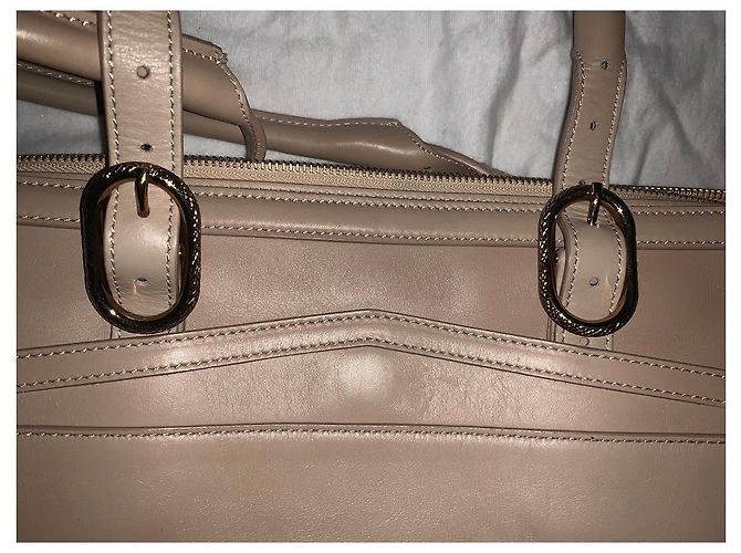 Borsa a mano Christian Louboutin in pelle beige - vista 14