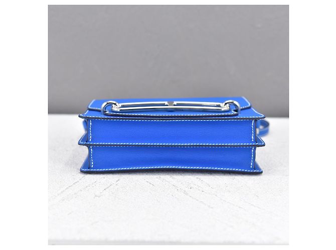 Hermès Evercolor Sac Roulis 23 Blu - vista 11
