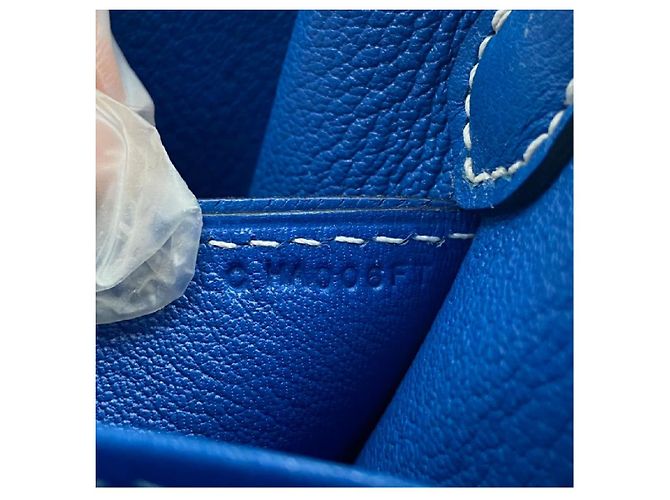 Hermès Evercolor Sac Roulis 23 Blu - vista 13