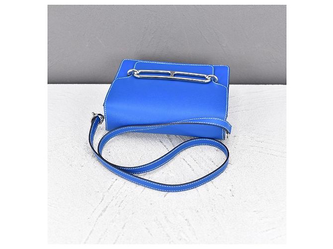 Hermès Evercolor Sac Roulis 23 Blu - vista 2