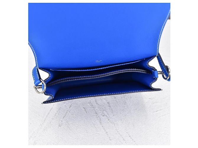 Hermès Evercolor Sac Roulis 23 Blu - vista 4