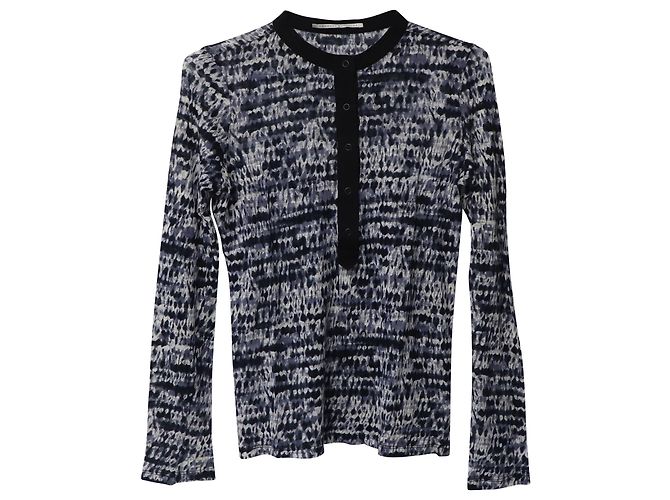 Blusa Proenza Schouler Manica Lunga Stampata in Cotone Multicolor - vista 4