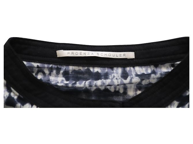 Blusa Proenza Schouler Manica Lunga Stampata in Cotone Multicolor - vista 7