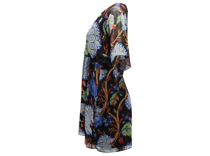 Alice + Olivia Cay Blumenkleid aus mehrfarbigem Polyester - Ansicht 2