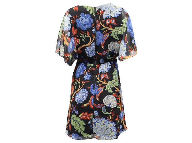 Alice + Olivia Cay Blumenkleid aus mehrfarbigem Polyester - Ansicht 3