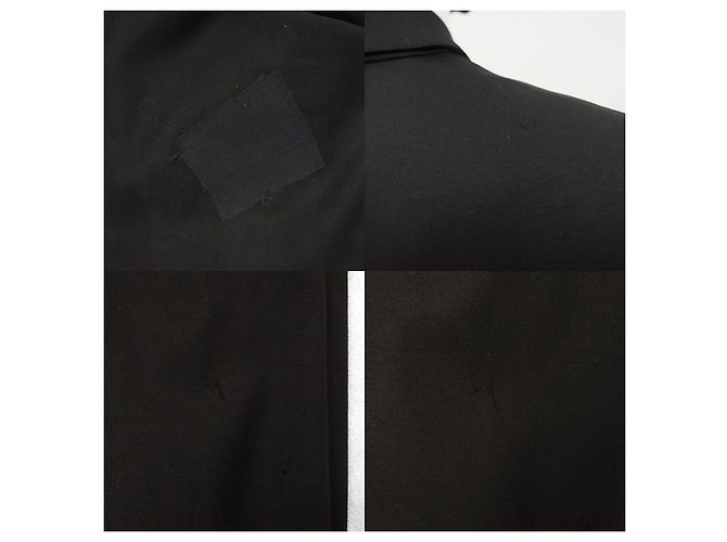Tuta da smoking Thierry Mugler in lana e seta in passerella nera 2000 Taglia S / 36 - vista 11