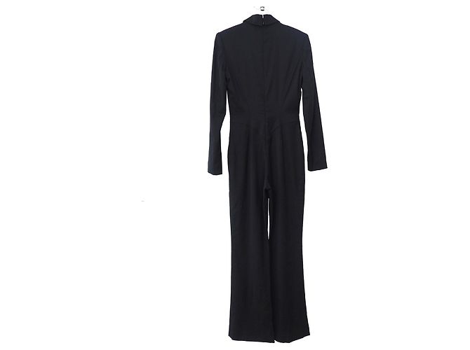 Tuta da smoking Thierry Mugler in lana e seta in passerella nera 2000 Taglia S / 36 - vista 2