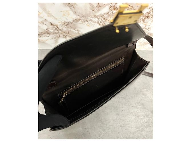 Bellissima borsa Hermès Lydie Marrone Bordò - vista 10