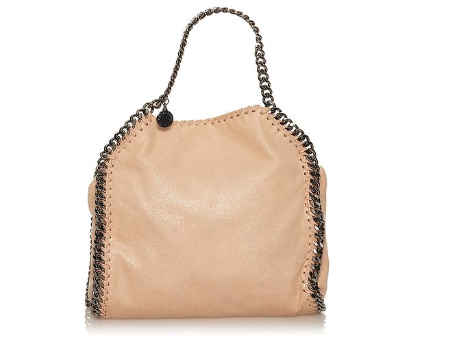 Stella Mc Cartney Stella McCartney Brown Falabella Fold-Over Satchel Marrone Beige - vista 3