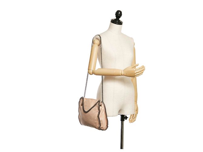 Stella Mc Cartney Stella McCartney Brown Falabella Fold-Over Satchel Marrone Beige - vista 8