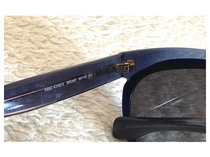 Gafas de sol Alexander McQueen azules de acetato - vista 7
