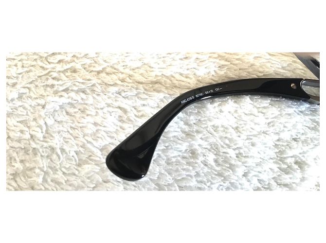 Gafas de sol Alexander McQueen negras de acetato Negro - vista 8