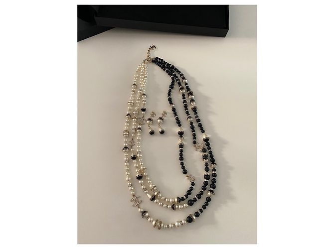 Chanel Set di gioielli con perle CC - vista 8