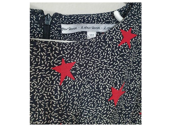 & Other Stories Kleid Polyester Mehrfarbig Größe 40 Mehrfarben - Ansicht 4
