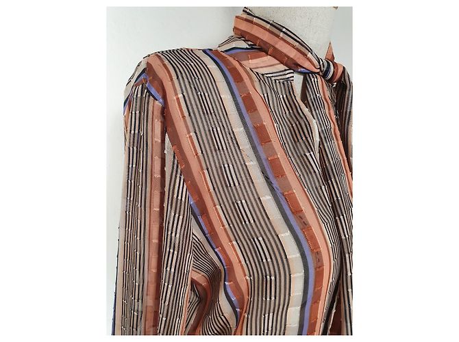 Autre Marque Transparente Bluse Second Female aus Polyester Mehrfarben - Ansicht 3
