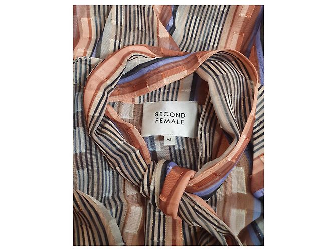 Autre Marque Transparente Bluse Second Female aus Polyester Mehrfarben - Ansicht 6