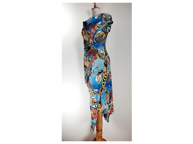 Vestido Utah Vivienne Westwood de algodão Multicor - vista 4