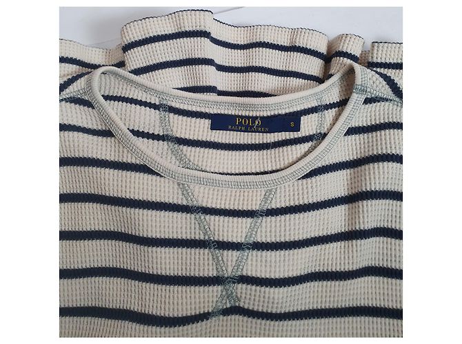 Vestido de algodón a rayas Polo Ralph Lauren Blanco Azul - vista 5