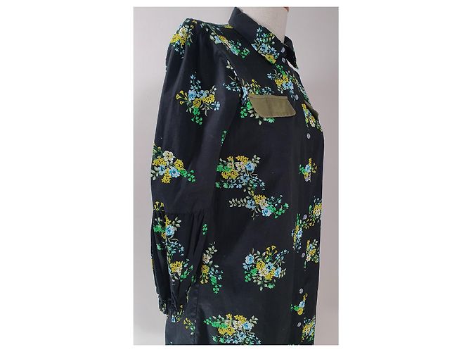 Autre Marque Sienna Kleid Schwarz und Mehrfarbig Baumwolle Mehrfarben - Ansicht 3
