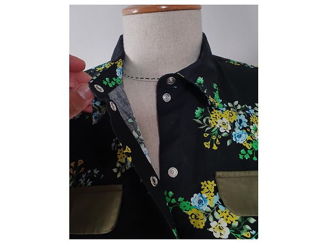 Autre Marque Sienna Kleid Schwarz und Mehrfarbig Baumwolle Mehrfarben - Ansicht 4