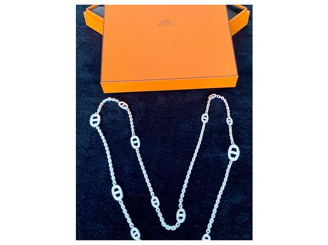 Hermès farandole lange Halskette Silber - Ansicht 3