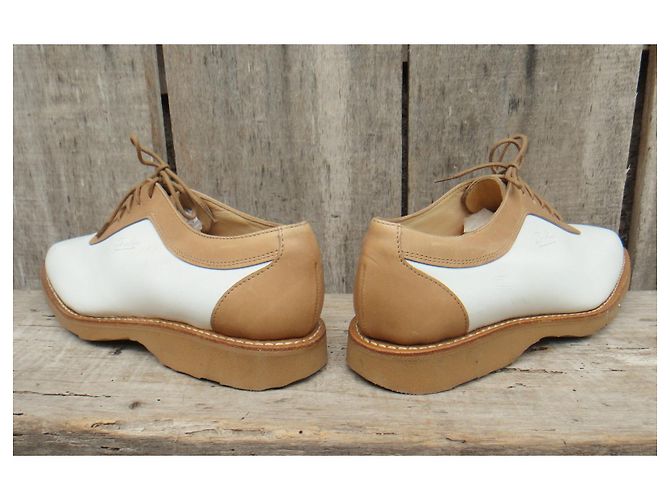 derby vintage Paraboot p 37 Nuova Condizione Bianco - vista 4