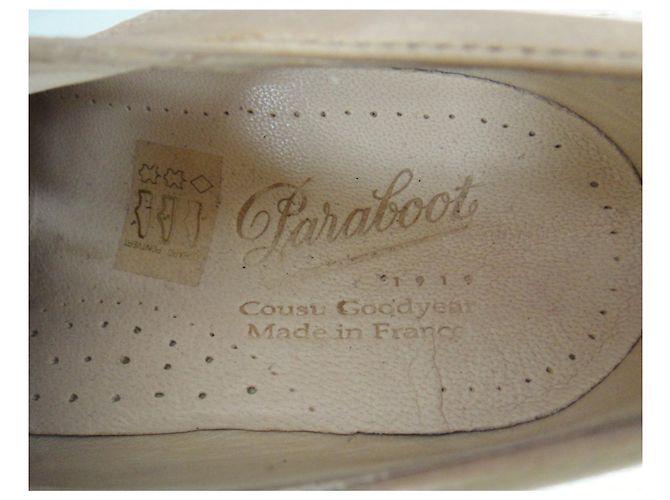 derby vintage Paraboot p 37 Nuova Condizione Bianco - vista 8