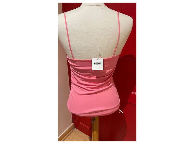 Top Moschino Rosa de Rayón Talla 40 - vista 4