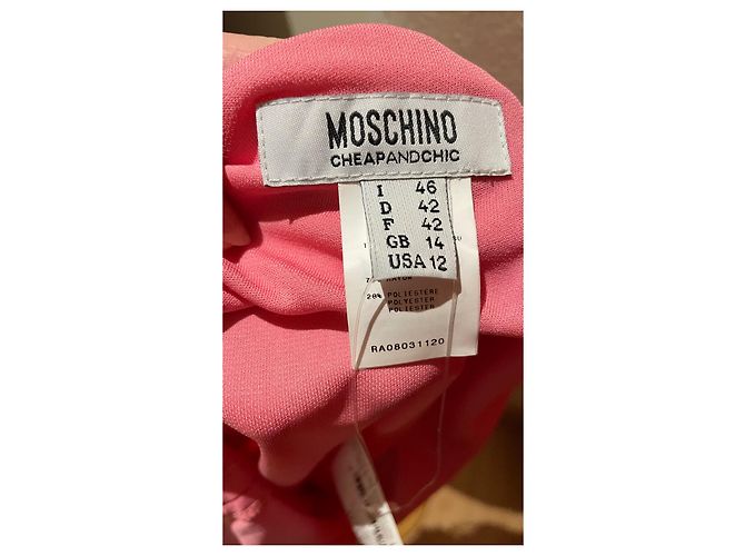 Top Moschino Rosa de Rayón Talla 40 - vista 5