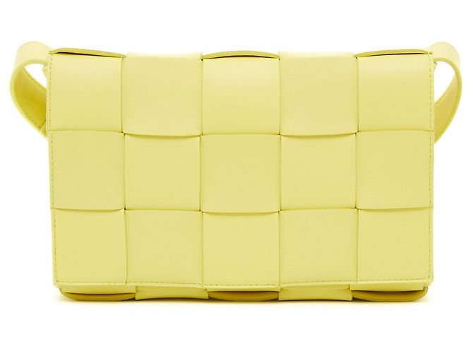 Cassette Bottega Veneta CASSETTA SHERBET IN PELLE NUOVA Giallo - vista 2