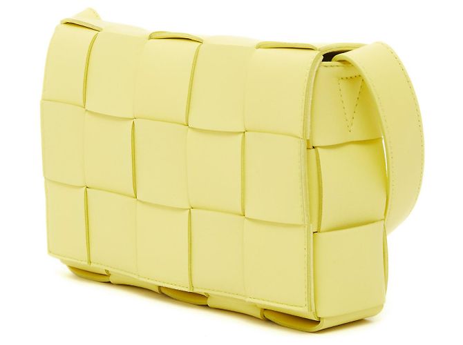 Cassette Bottega Veneta CASSETTA SHERBET IN PELLE NUOVA Giallo - vista 3